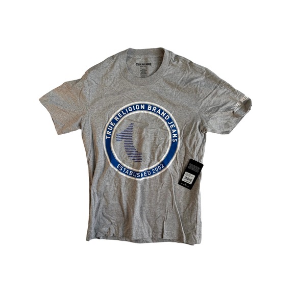 True Religion Other - True Religion Brand Jeans Mens Medium Heather Grey Strike HS SS Tee Style 700167